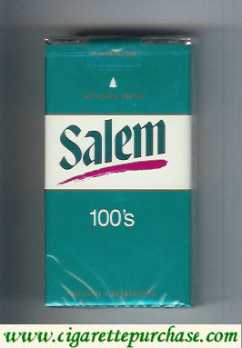 Salem 100s Menthol Fresh with red line cigarettes soft box
